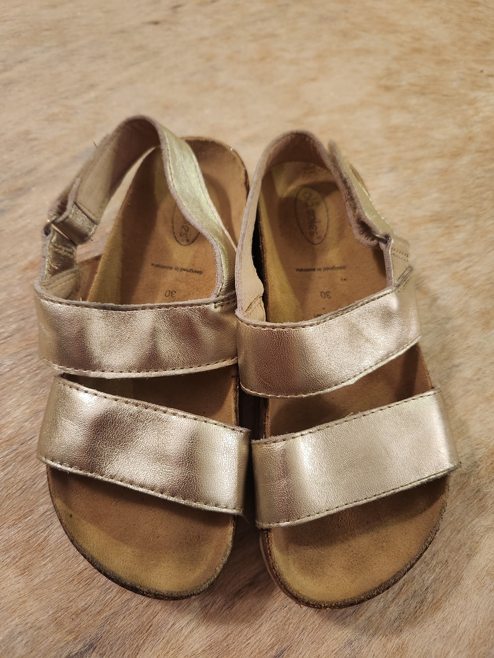Old Soles Metallic Gold Kids Sandals